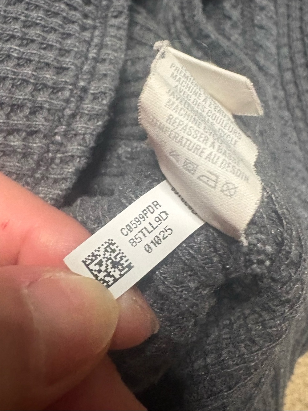 Aerie Women’s XL Slate Grey Waffle-Knit Button-Up Shirt - Picture 12 of 14